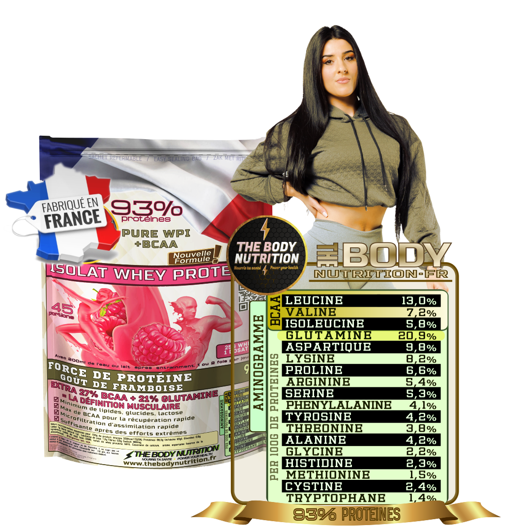 ISO WHEY 93% FRAMBOISE 900G amino